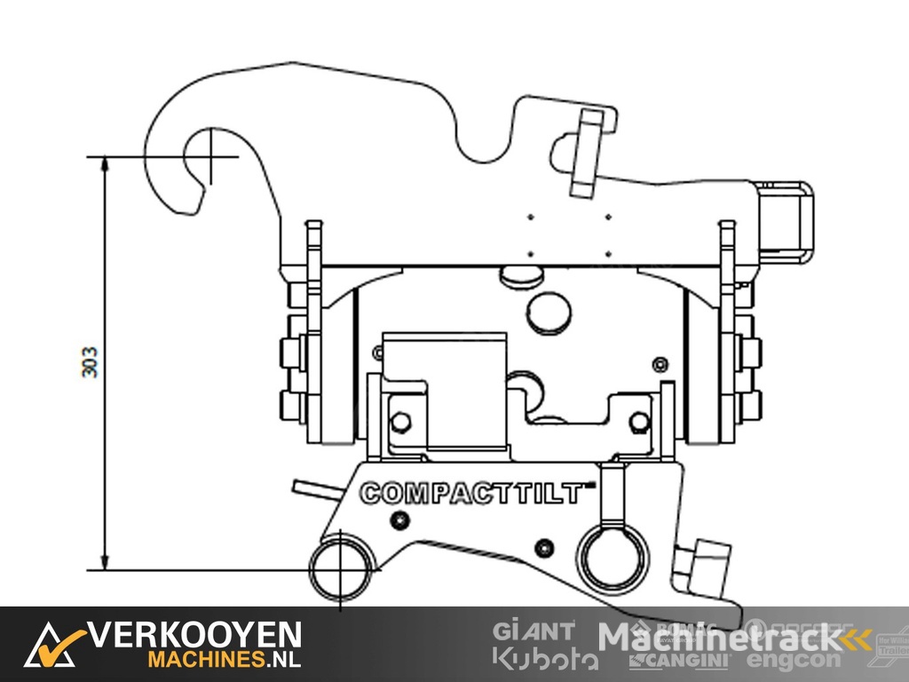 2025 Compacttilt CT3 Kantelstuk CW05 - CW05 Afneembaar ADV1299