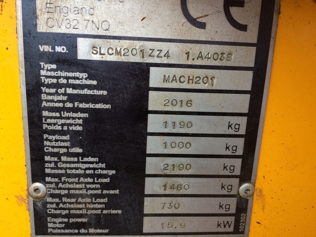 Thwaites 1 ton Dumper