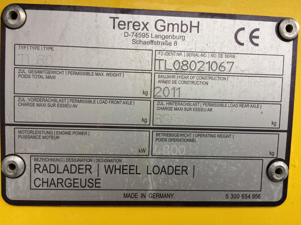 Terex TL80 2011