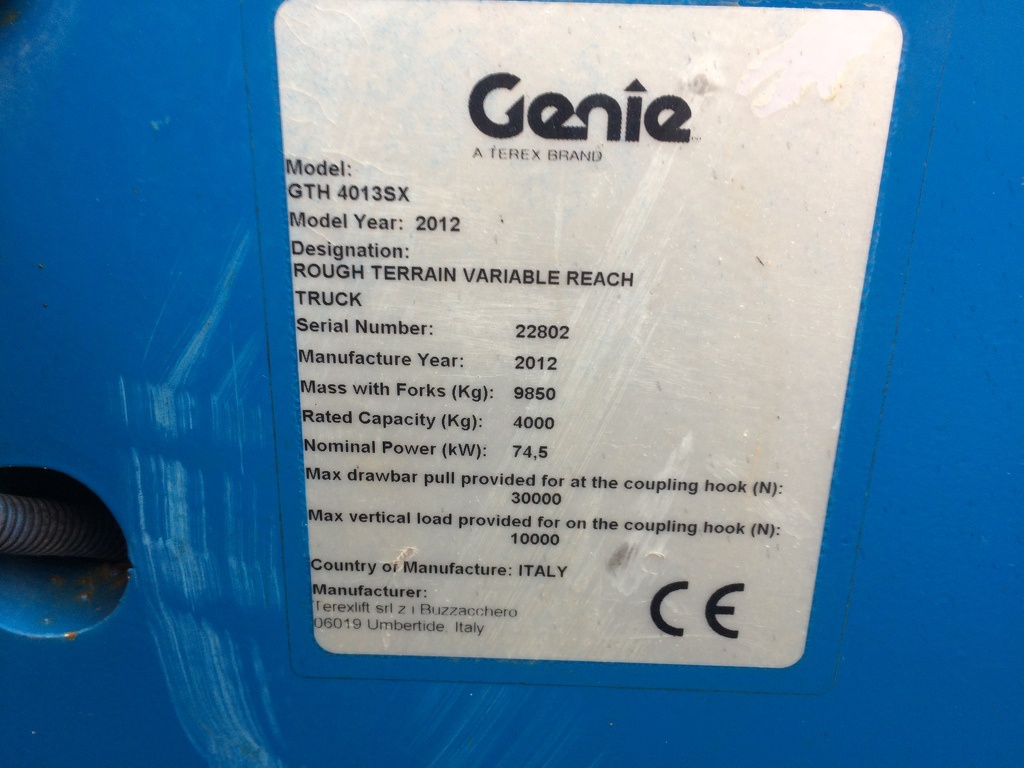 Genie GTH4013SX 2012