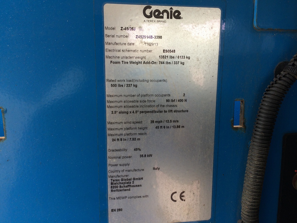 Genie Z45/25J 2013