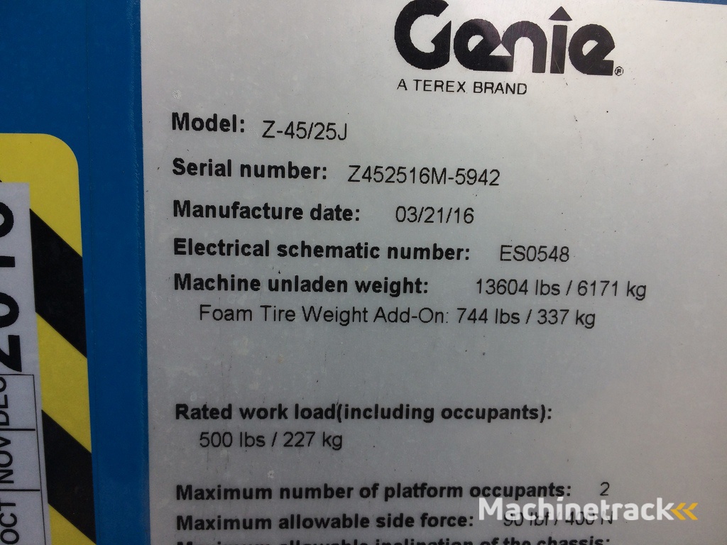 Genie Z45/25J 2016