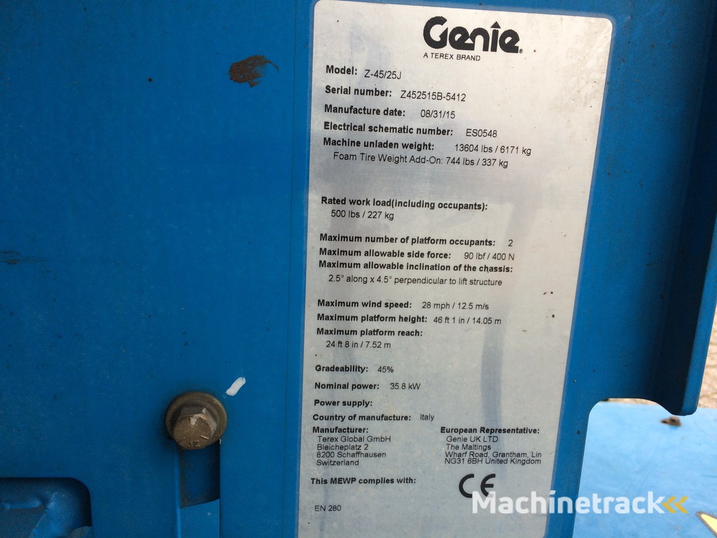 Genie Z45/25J 2015