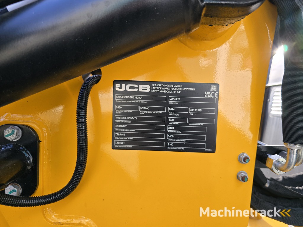 NIEUW! JCB 403 Plus