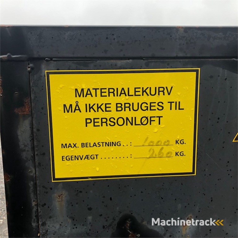 ABC Materielkurv/plade 2,50 x 1,25