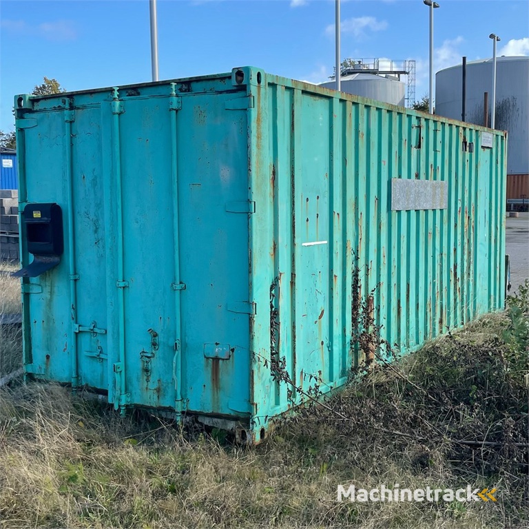 ABC 20 fods container med oliefyr og pillefyr