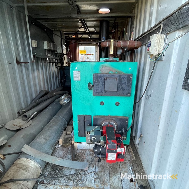 ABC 20 fods container med oliefyr og pillefyr