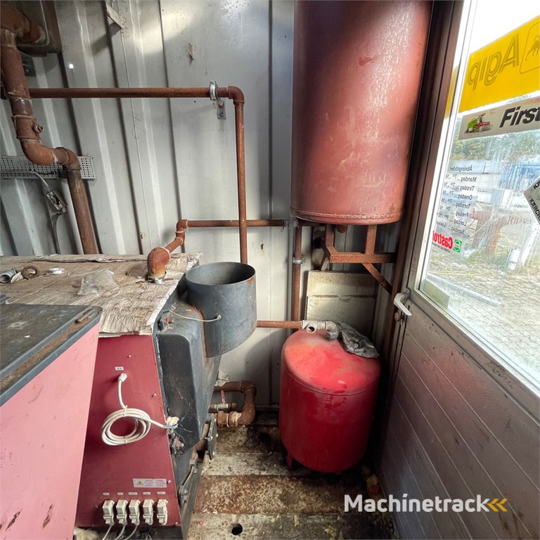 ABC 20 fods container med oliefyr og pillefyr