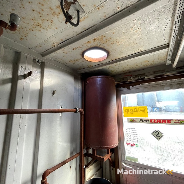 ABC 20 fods container med oliefyr og pillefyr