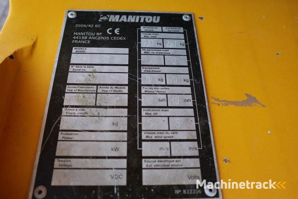 Manitou 180ATJ Diesel, 4x4x4 Drive, 18m Working Height, 11