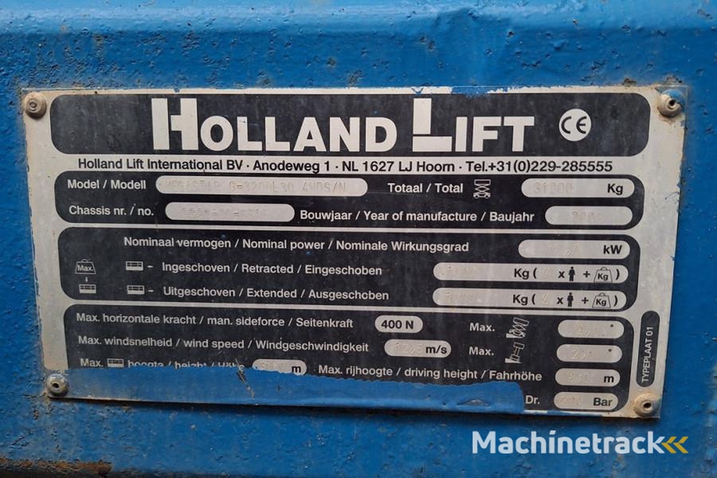 Holland Lift Megastar G320DL30 4WDS/N Diesel, 4x4x4 Drive, 34m
