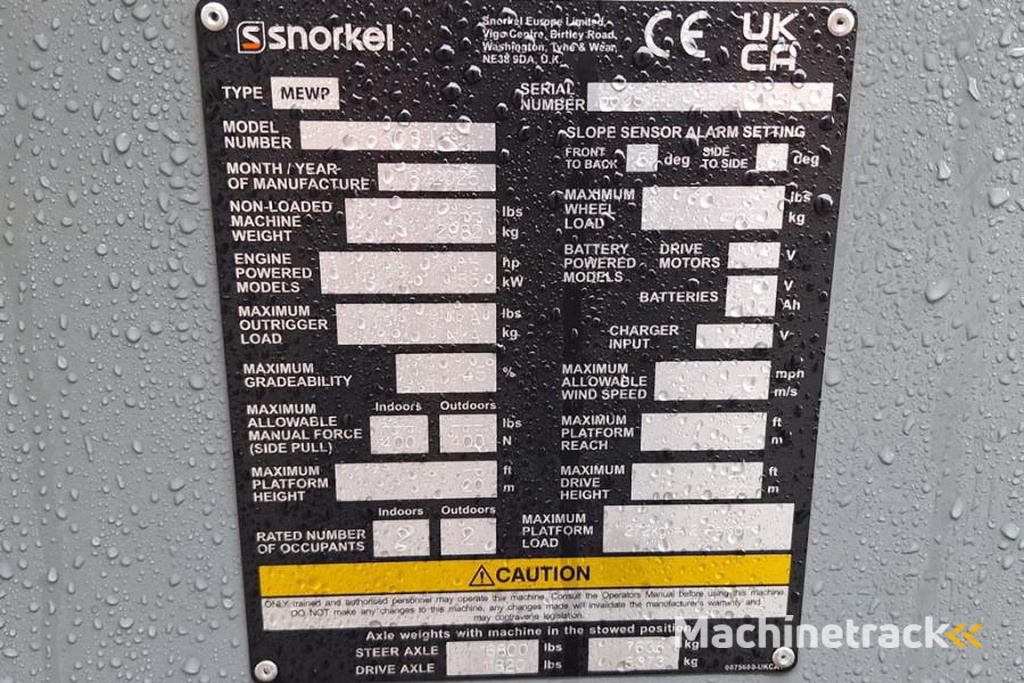 Snorkel 660SJ Valid Inspection, *Guarantee! CE, Diesel, 4x