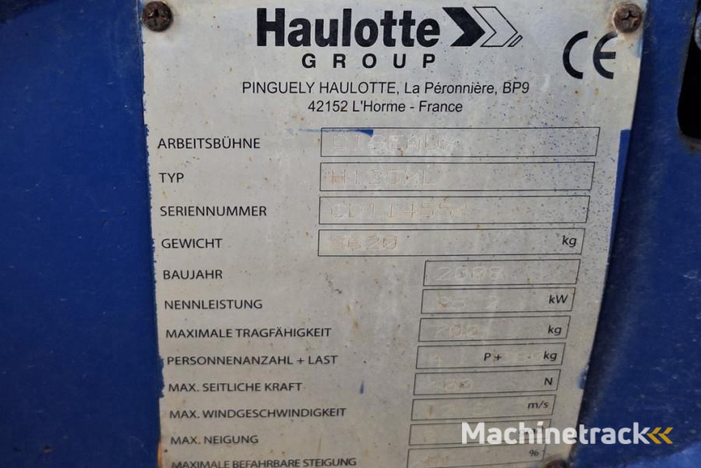 Haulotte H12SXL Diesel, 4x4 Drive, 12m Working Height, 700k
