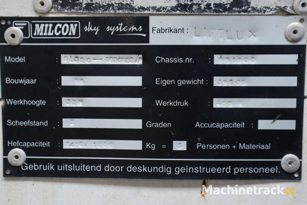 Liftlux SL320-30DS Diesel, 4x4 Drive, 34m Working Height,