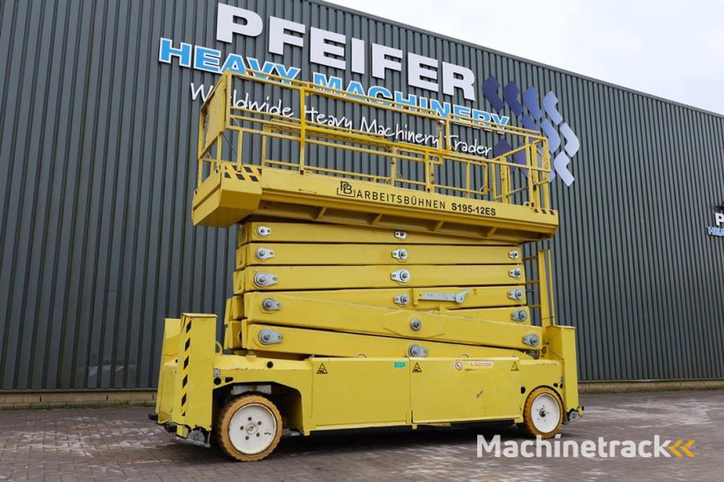 PB LIFT S195-12ES Electric, 19.6m Working Height, 700