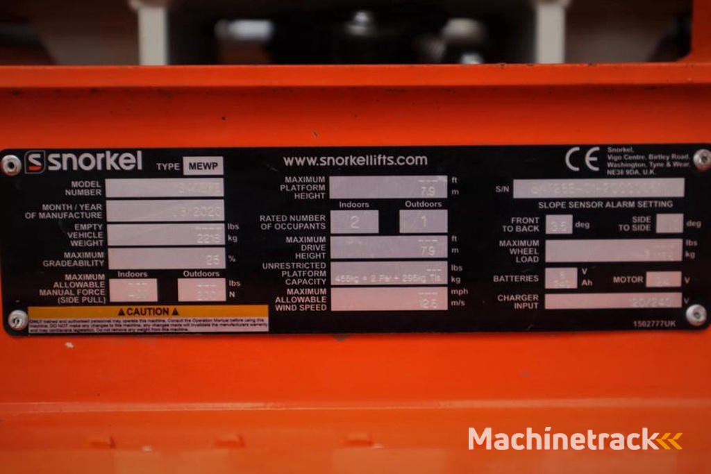 Snorkel S4726E Valid Inspection, *Guarantee! ,Electric, 10