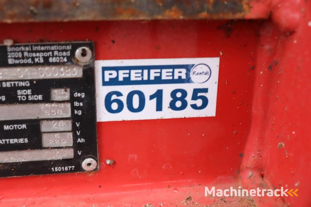 Snorkel SJ3219E Valid inspection, *Guarantee! Electric, 7,