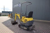 Minituur van Wacker Neuson E08-01 Wacker Neuson mini excavator including 2 bu