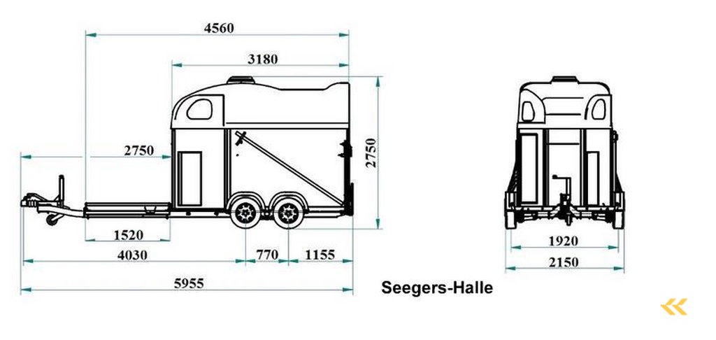 Cheval Liberté Hippomobile/Marathon met koetsenframe