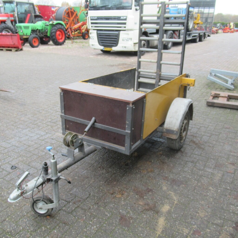 Aanhanger voor Trilplaat te vervoeren