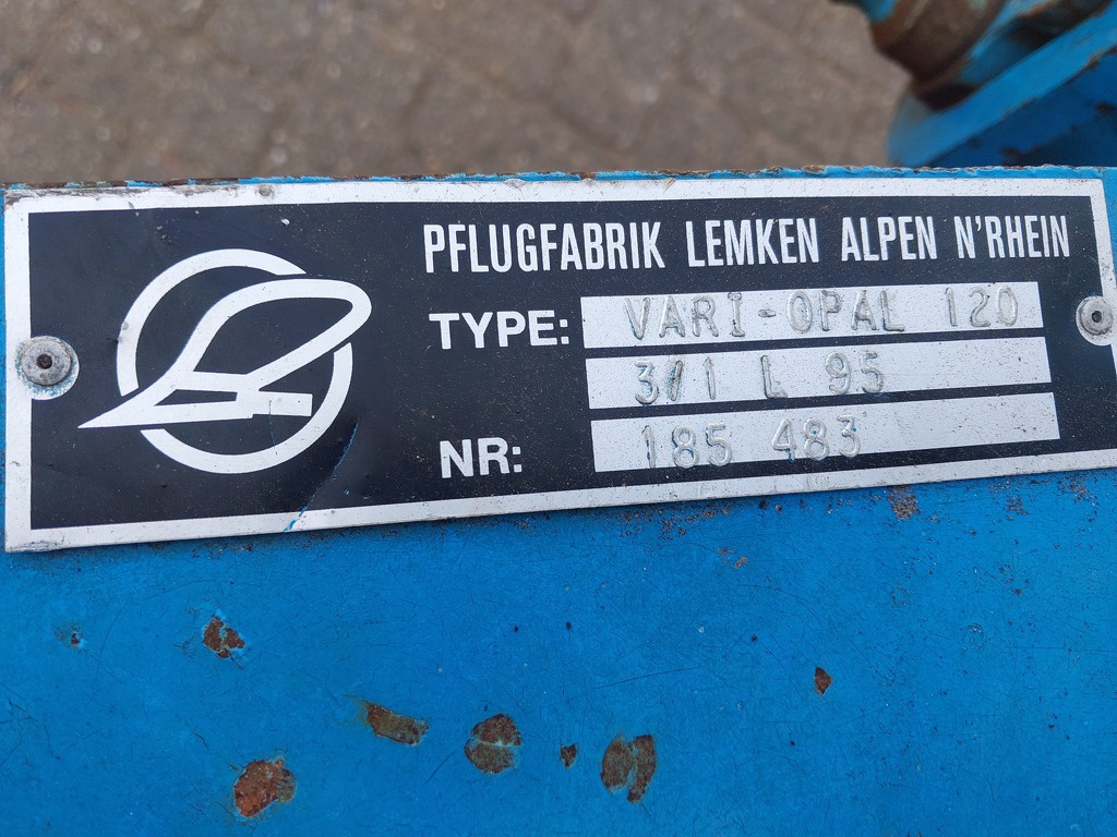 Lemken Vari-Opal 120 4 schaar ploeg