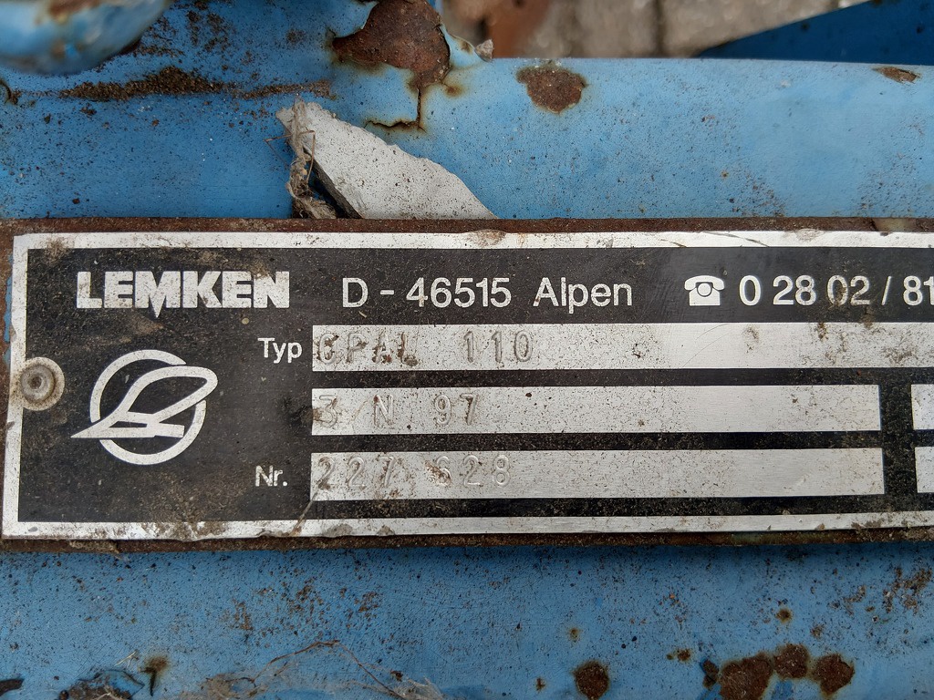Lemken Opal 110 3 schaar ploeg