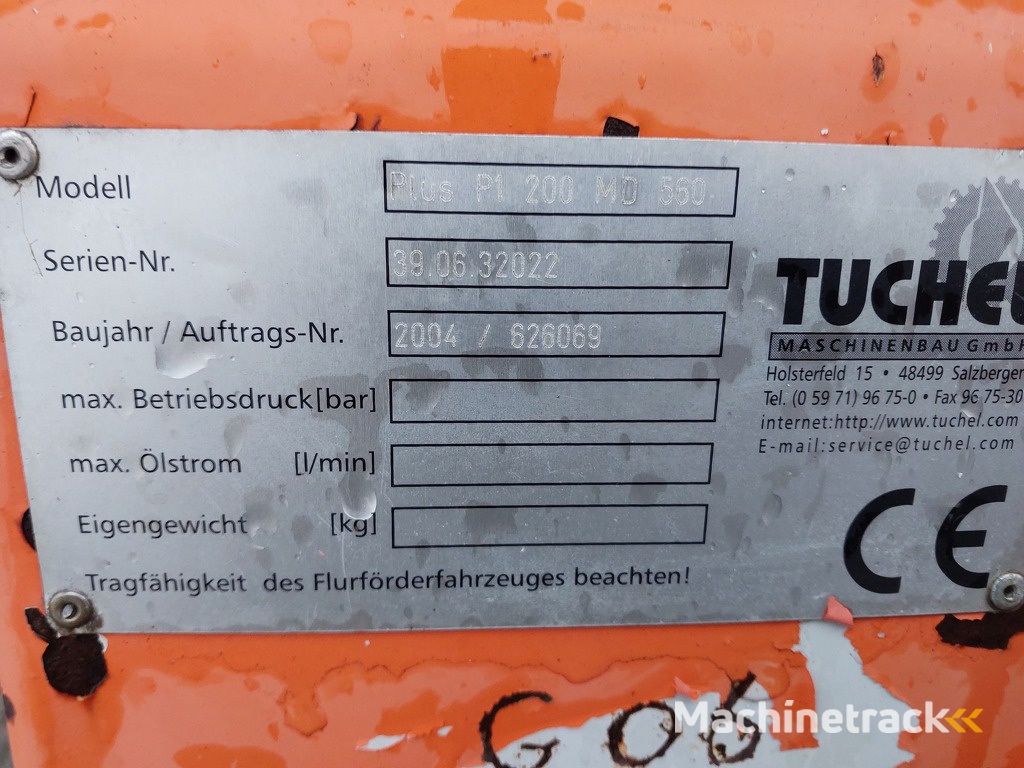 Tuchel  200 MD  Front Veegmachine / Rolbezem