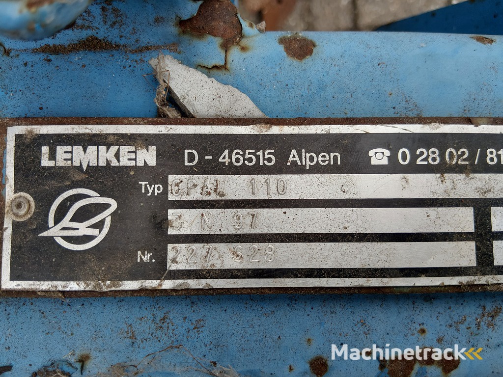 Lemken Opal 110 3 schaar ploeg
