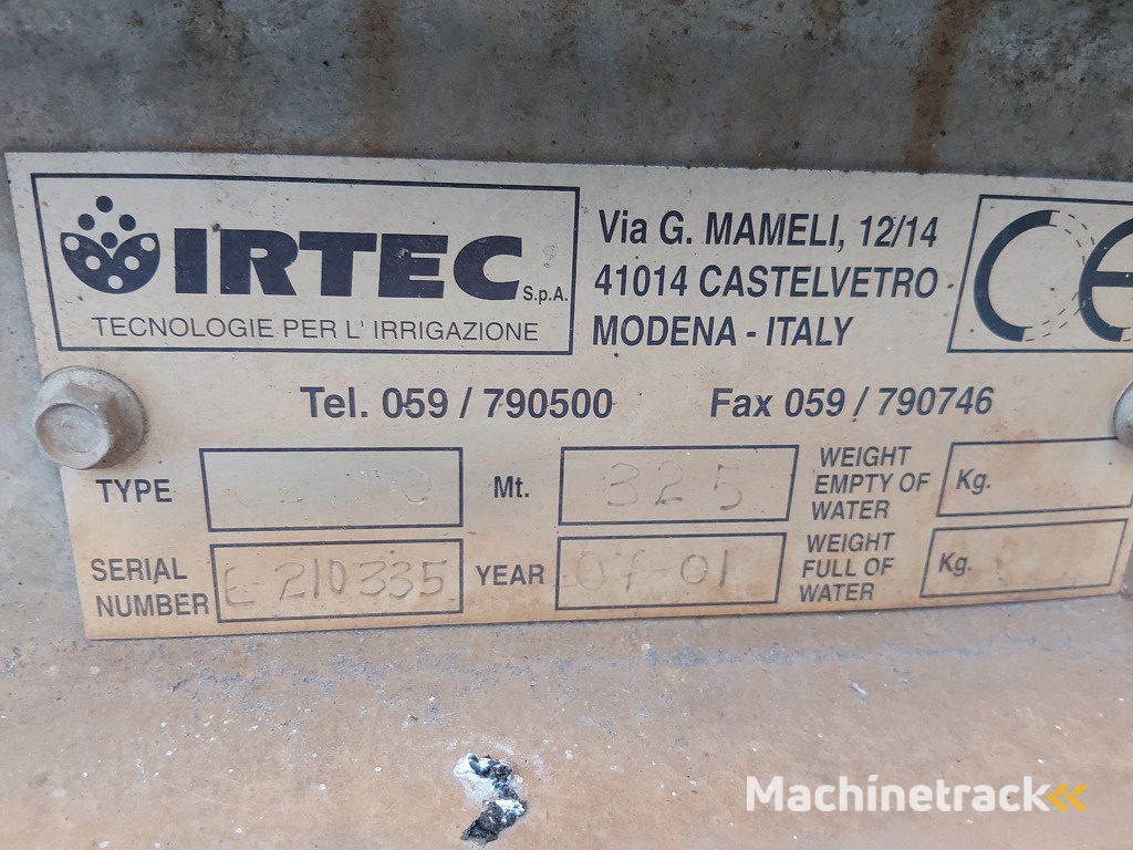 Irtec 90-325 Beregeningshaspel