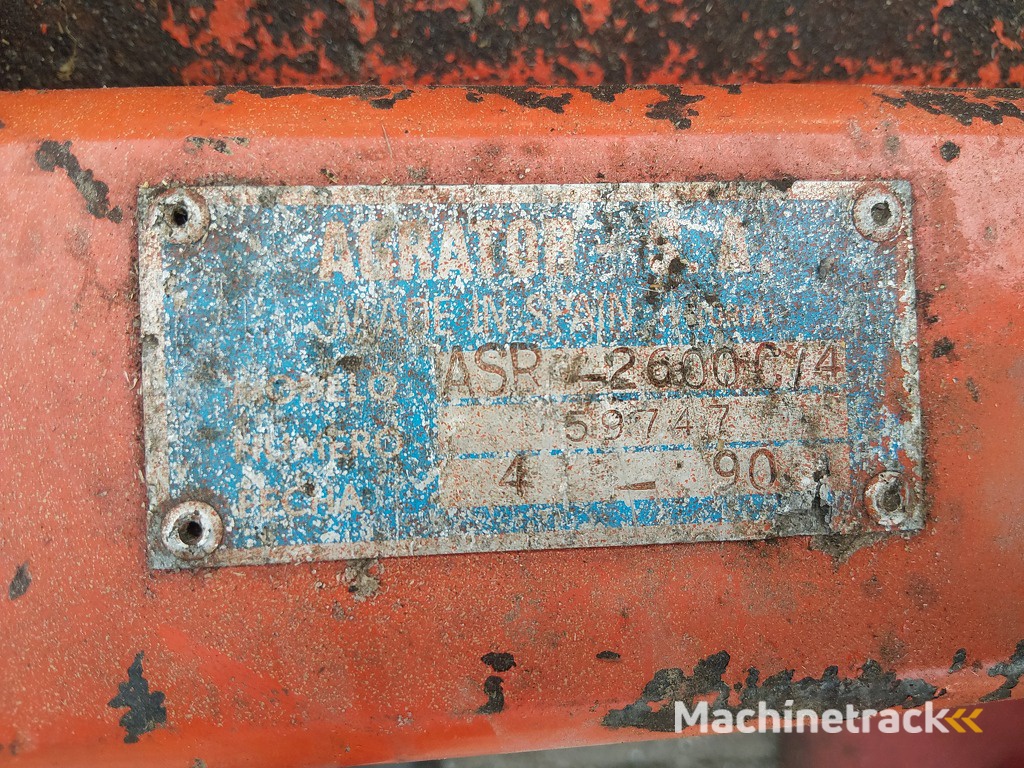 Agrator  ASR-2600 (front)  Grondfrees