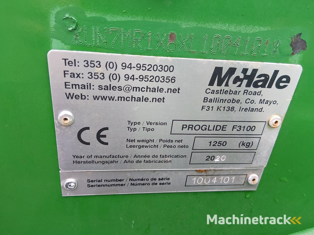 McHale Proglide F3100 + R3100 Maaiers