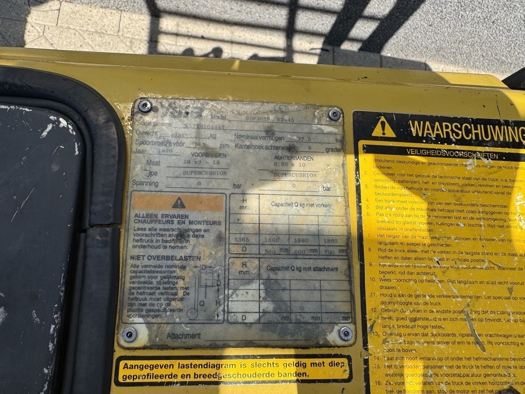 Yale GDP30TP Triplo 530 Freelift/Sideshift Diesel 1996