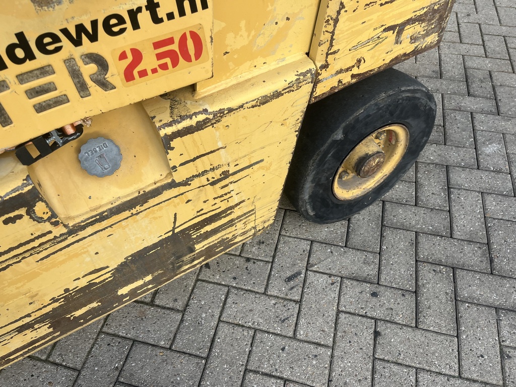 heftruck forklift HYSTER H2.50XL duplo355 sideshift ISUZU DIESEL