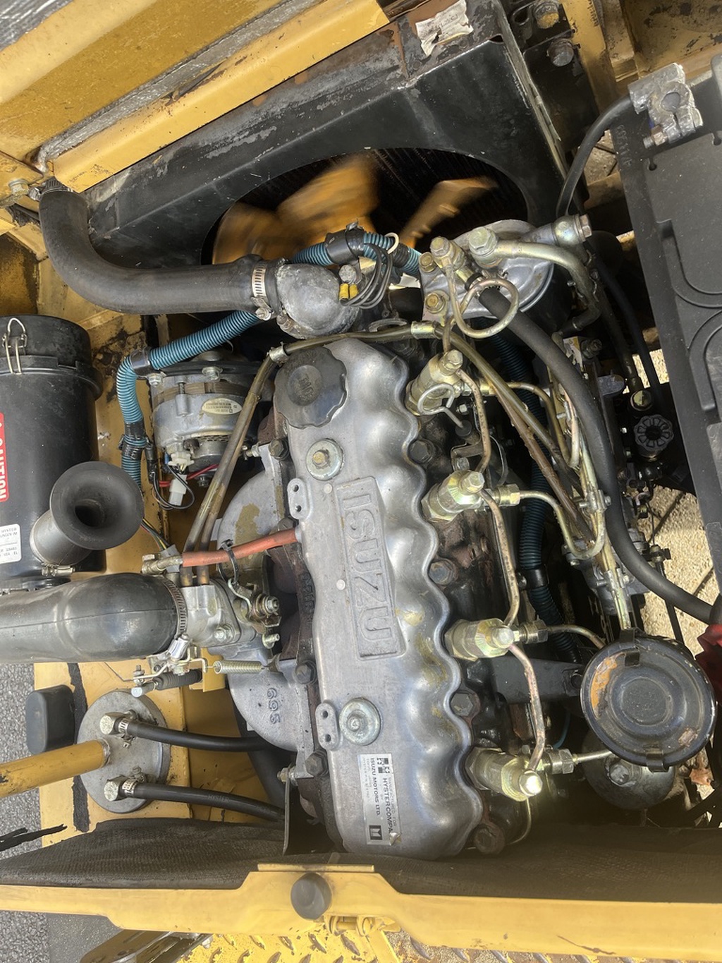 heftruck forklift HYSTER H2.50XL duplo355 sideshift ISUZU DIESEL