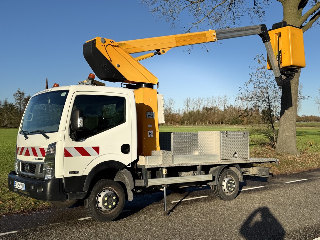Nissan Cabstar KLUBB K26 Arbeitsbuhne Autohoogwerker 11.8mtr werkhoogte 2017 29dkm 1630uur