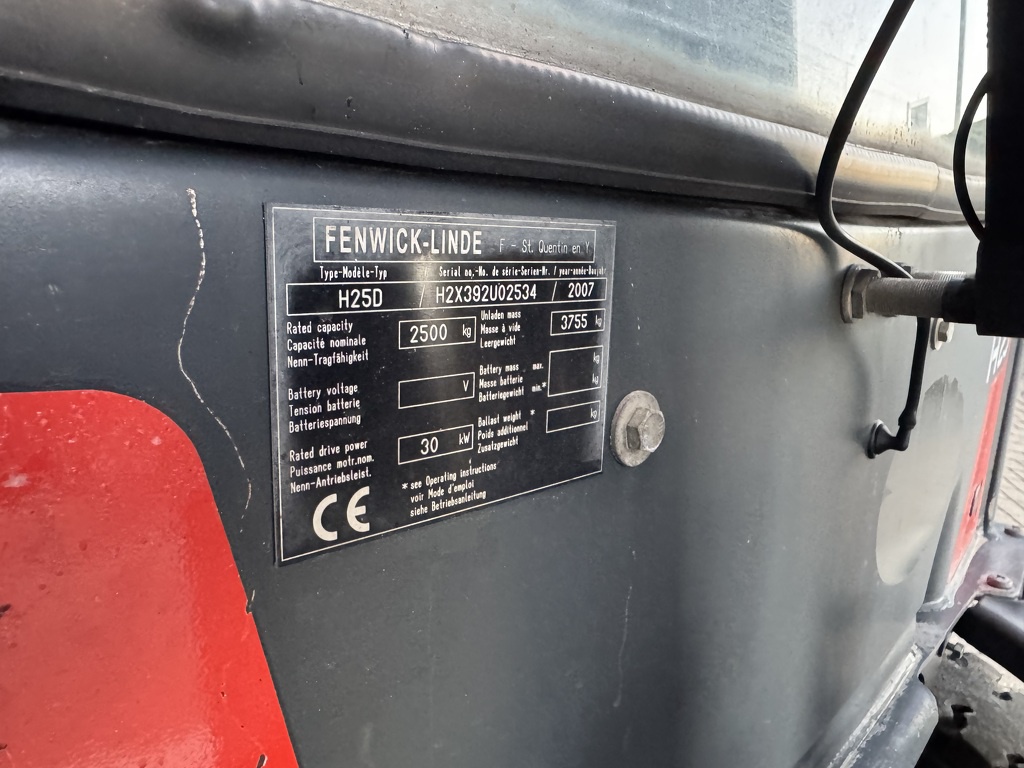 Linde H25D Triplo 590 Freelift / Sideshift / Vorkversteller VW Diesel 2007