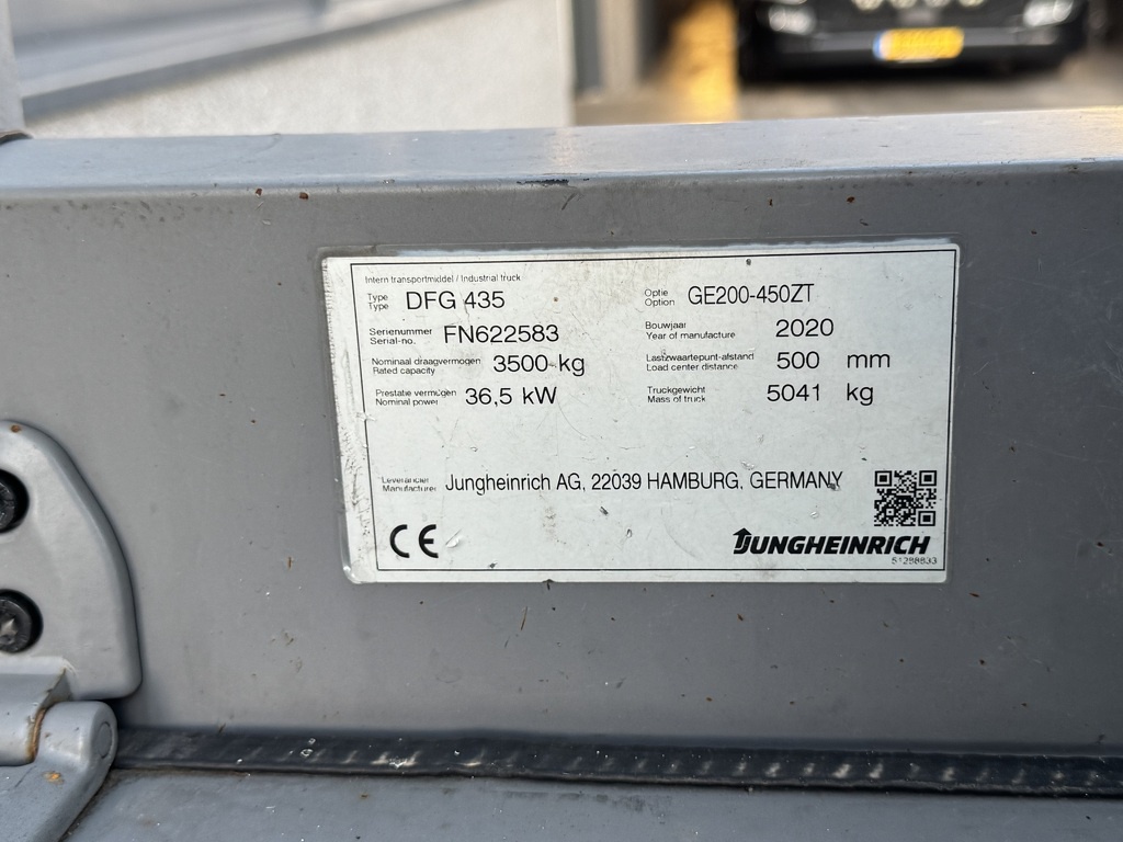 Jungheinrich DFG435 Duplo 450 Sideshift Kubota Diesel 2020