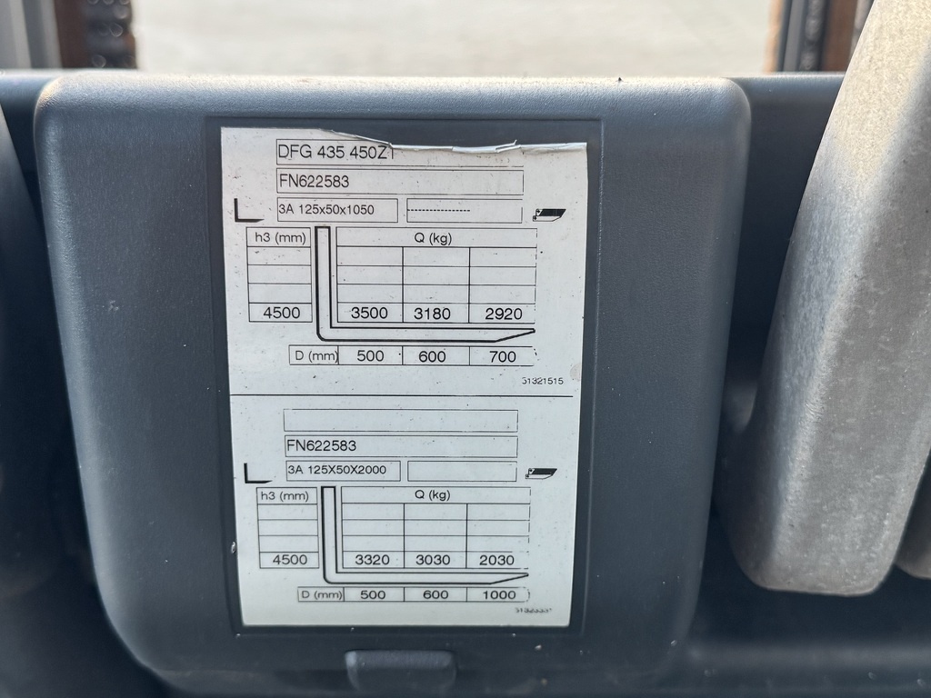 Jungheinrich DFG435 Duplo 450 Sideshift Kubota Diesel 2020