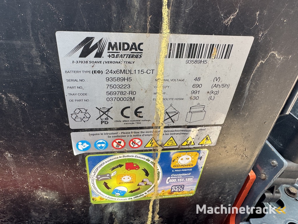 Toyota 8FBM20T Triplo 470 Freelift / Sideshift Elektrisch 2017 6145Hours