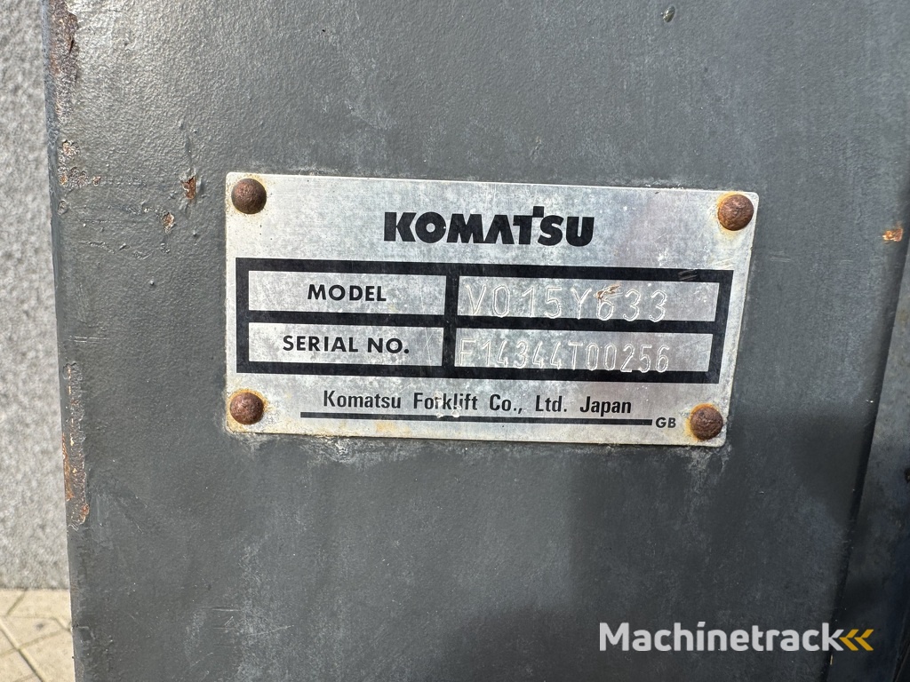 Komatsu FG15HT-20R Duplo 325 Sideshift / Vorkversteller LPG 2006