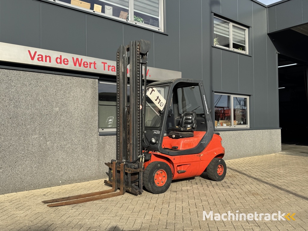 Linde H25D-02 Triplo 640 Freelift / Sideshift / 4e functie Diesel 1995