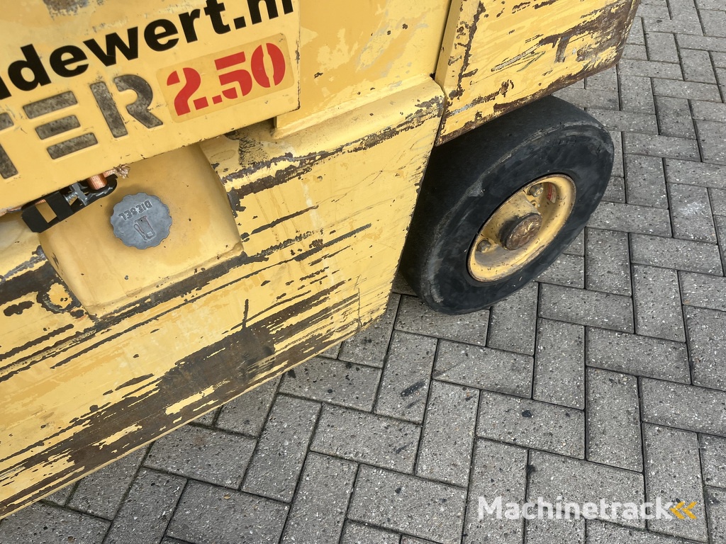 heftruck forklift HYSTER H2.50XL duplo355 sideshift ISUZU DIESEL