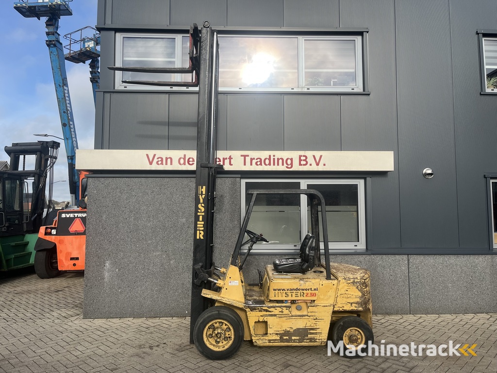 heftruck forklift HYSTER H2.50XL duplo355 sideshift ISUZU DIESEL