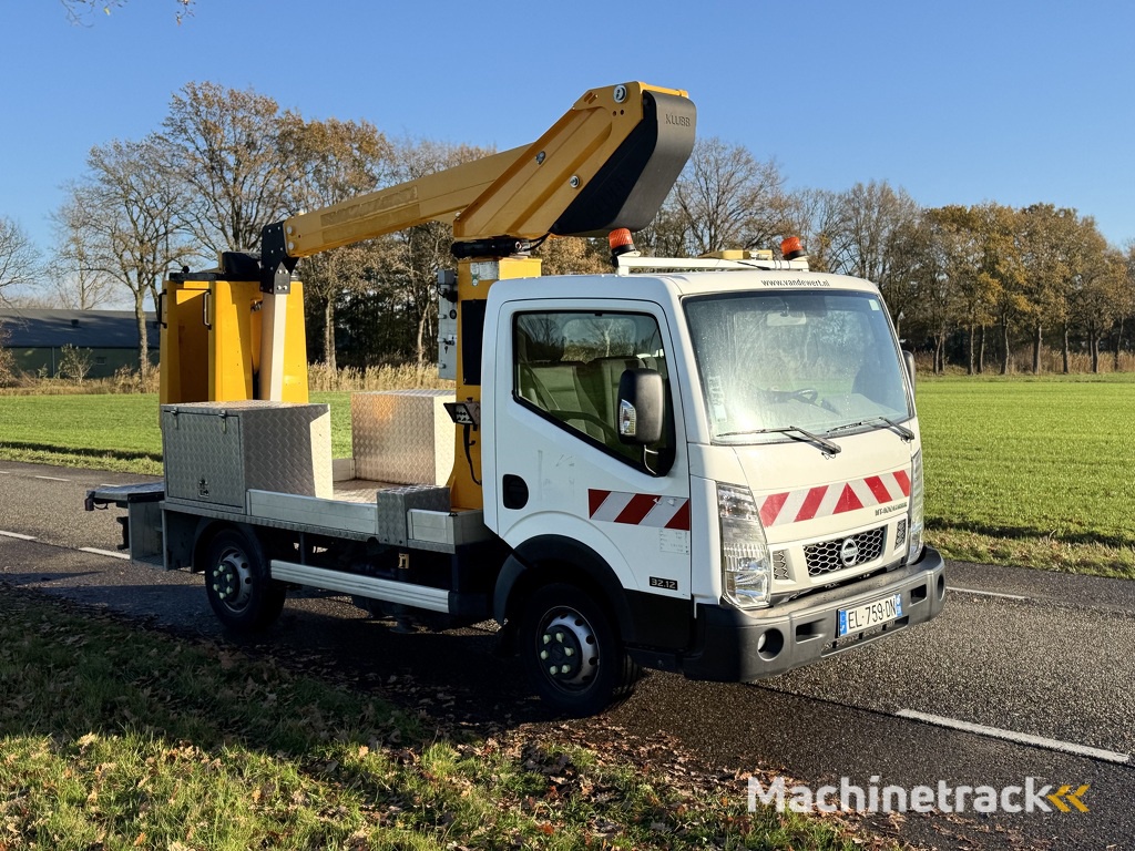 Nissan Cabstar KLUBB K26 Arbeitsbuhne Autohoogwerker 11.8mtr werkhoogte 2017 29dkm 1630uur