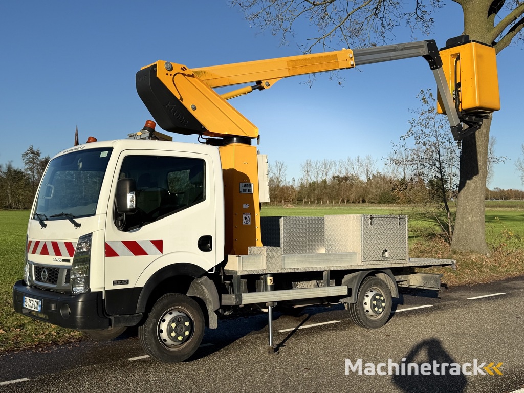 Nissan Cabstar KLUBB K26 Arbeitsbuhne Autohoogwerker 11.8mtr werkhoogte 2017 29dkm 1630uur