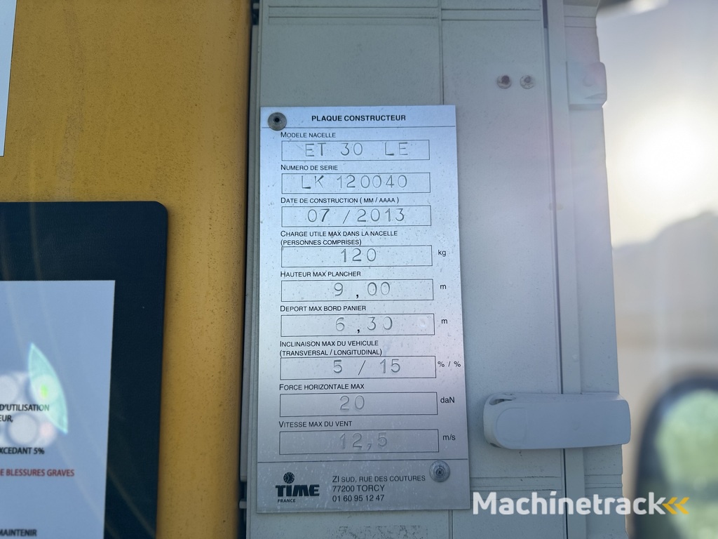 Renault Maxity  Arbeitsbuhne Autohoogwerker 11mtr werkhoogte 2013 67dkm 2400uur