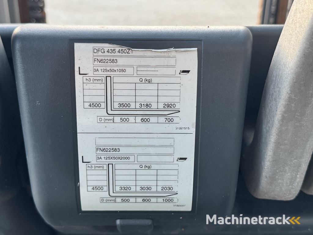 Jungheinrich DFG435 Duplo 450 Sideshift Kubota Diesel 2020