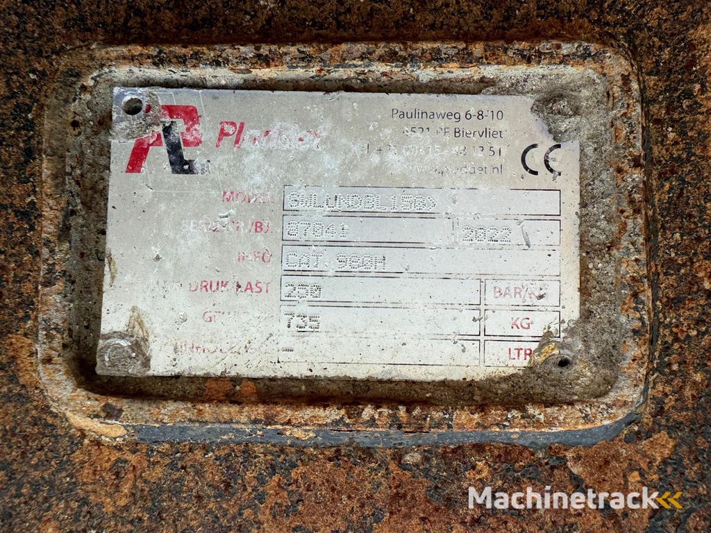 Pladdet Quick Coupler fits CAT 980 980M 980K SWLUNDBL150