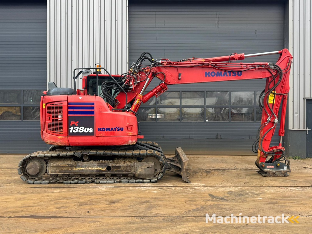 Komatsu PC138US - Tripple boom + blade