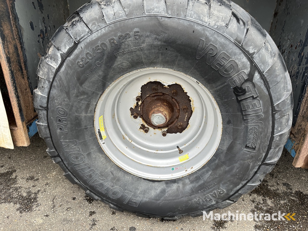 Harvesting trailer 8 pallets without brakes